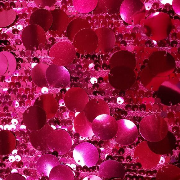 Cider Sequin Mini Skirt Fuchsia Size XL Party Glam Sequins - Picture 2 of 7